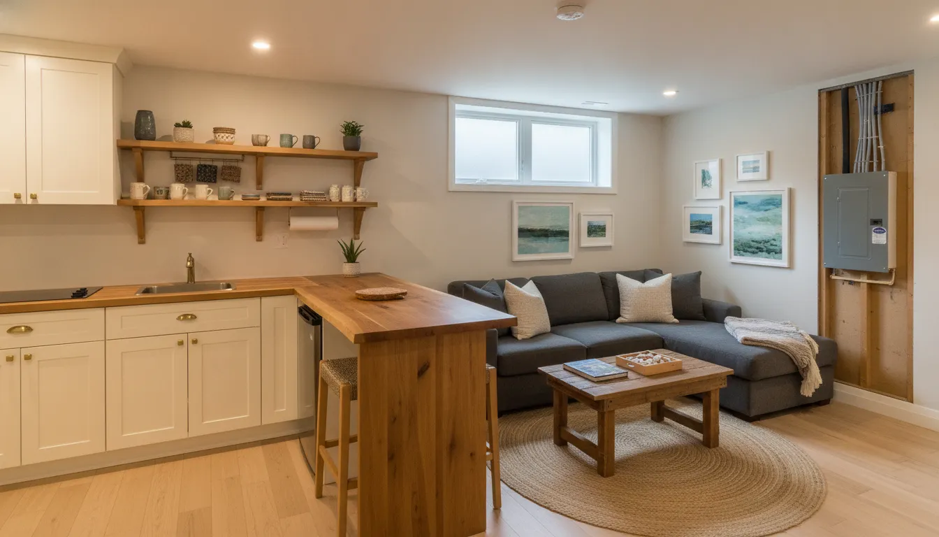 A Markham basement converted into a legal second suite with craft and code